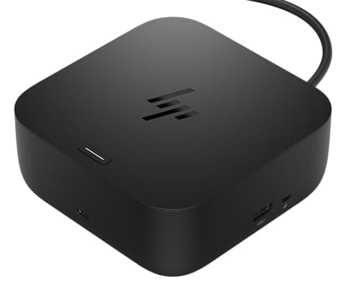 HP USB-C 100W G6 Dock + One Extra USB-C Cable Included, Future-Proof Design with Ambient LED Lighting, On-Screen Notifications, Extra USB-C Ports, HDMI 2.1, 120Hz