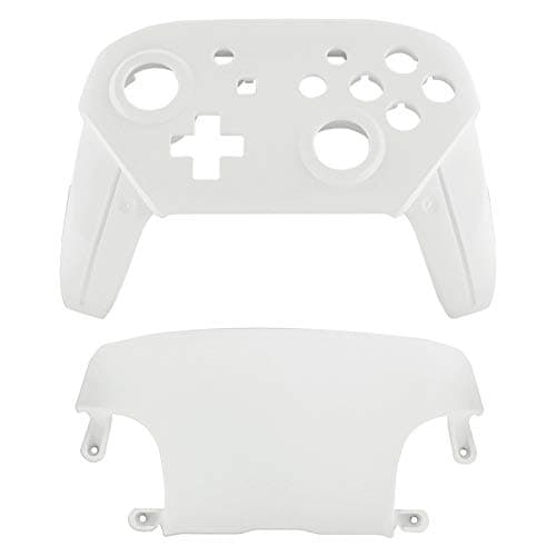 eXtremeRate White Faceplate and Backplate for Nintendo Switch Pro Controller, DIY Replacement Shell Housing Case for Nintendo Switch Pro - Controller NOT Included