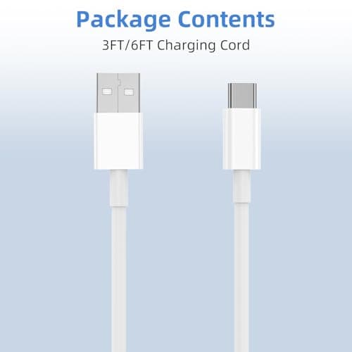 USB to USB C Cable, 2Pack [3FT+6FT] Car Carplay Charging for iPhone 17 Charger Cord, for Apple 17 Air/16/15/Pro/Pro Max/Plus USB A to Type C Cable, for iPad Pro 12.9/11, Air 5th/4th Gen — view 5