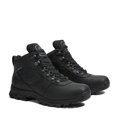 Timberland Men's Mt. Maddsen Anti-Fatigue Hiking Wateproof Leather Hiking Boot, Black Full-Grain, 11 Medium