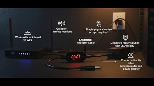 SANHOOII Automatic DC Router Rebooter Cable DC 5V-15V 5.5x2.1mm — view 4