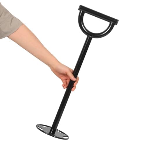 GALPADA Manual Trash Compactor Tool for Kitchen and Outdoor Bin with Ergonomic Handle, Carbon Steel Construction, Sturdy Garbage Can Pressing Tool for Sustainable Waste Compression — view 3