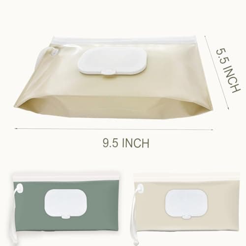 cephira Baby wipes dispenser，portable baby wipes holder for outdoor, Refillable baby wipes container, on the go wet wipe pouch for travel, resuable wipes dispenser for hiking (green) — view 5