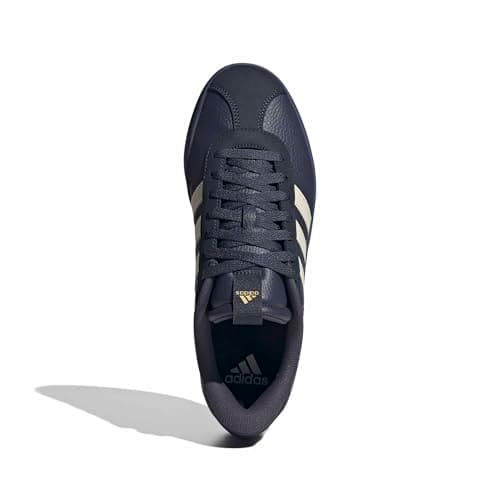 adidas Men's Vl Court 3.0, Shadow Navy/Wonder White/Gold Metallic, 12.5