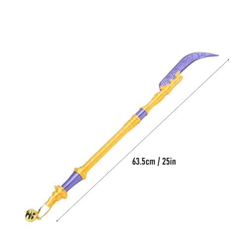 CHEOTIME Cosplay Kpop Sword, 25in 3D Printed Anime Sword Replica Fantasy Costume with Bell and Cord for Anime Conventions and Photoshoots Halloween Christmas