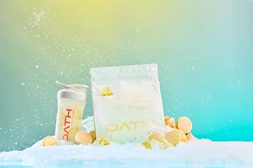 Oath Nutrition Clear Whey Isolate Protein Powder, Frosty Lemonade, 20g Complete Protein per Serving, No Added Sugar, Grass-Fed, 18 Servings — view 5