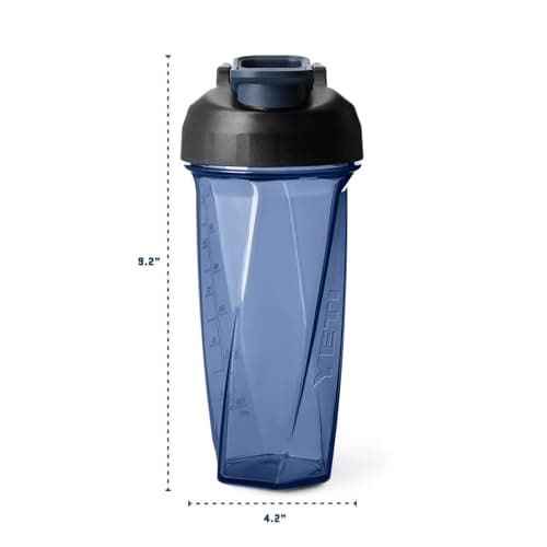 YETI Yonder Helimix Vortex Blender Shaker Bottle Holds up to 27oz | No Blending Ball or Whisk | USA Made | Portable Pre Workout Whey Protein Drink Shaker Cup | Dishwasher Safe, Charcoal — view 4