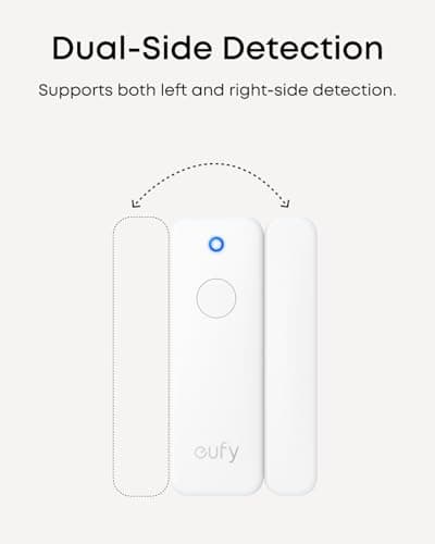 eufy Entry Sensor E20, Dual-Side Detection, Convenient Bypass Button, Extended Battery Life, Long Communication Range, Requires HomeBase 2, 3, Mini, or Pro — view 2