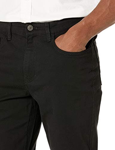 Goodthreads Men's Straight-Fit 5-Pocket Chino Pants, -Black, 32W x 36L — view 2