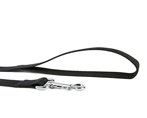 Nylon Dog Training Leash, Traction Rope, 4/5/6 Feet Long, 3/4 Inch 1 Inch Wide, for Small and Medium Dogs (1'' x 4 FT, Black) — view 2