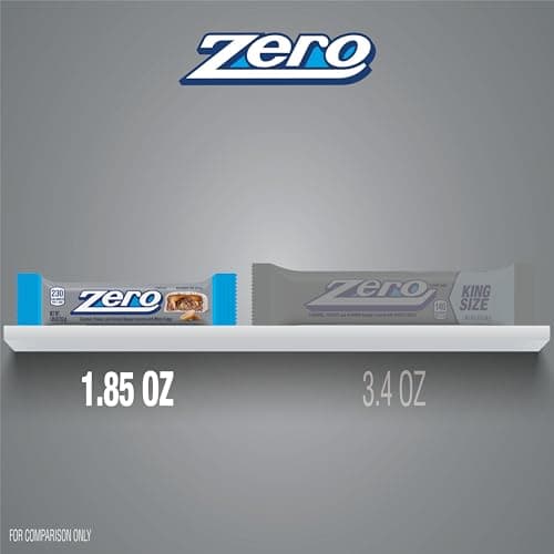 ZERO White Fudge, Caramel, Peanut and Almond Nougat Candy Bars, 1.85 oz (24 Count) — view 2