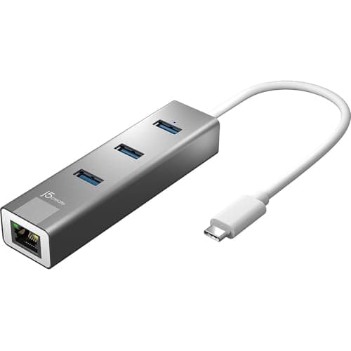 j5create USB-C 3-Port HUB +Gigabit Ethernet Multi Adapter — view 3