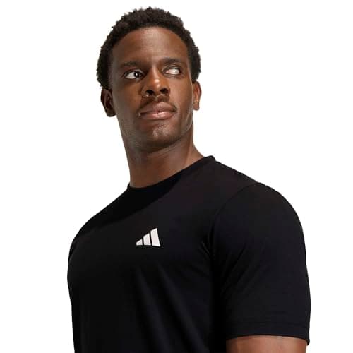 adidas Men's Workout Essentials Feel Ready T-Shirt, Black, Medium — view 3