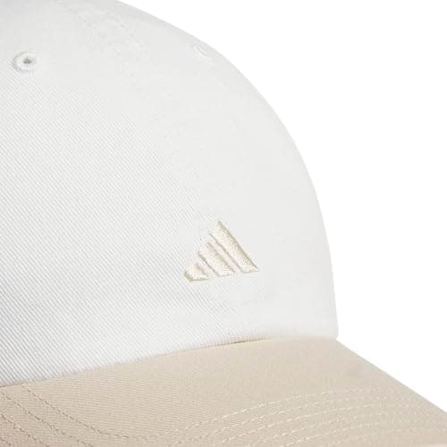 adidas Women's Saturday Hat – Relaxed Fit Strapback Baseball Cap, Off White/Crystal Linen Beige/3, OSFA — view 2