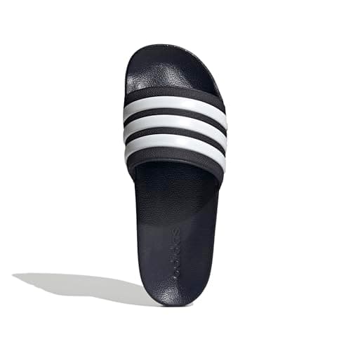 adidas Unisex Adilette Shower Slides Sandal, Legend Ink/White/Legend Ink, 10 US Men — view 3
