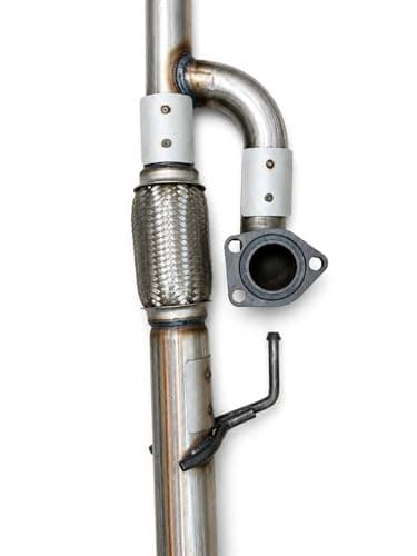 Direct Fit Stainless Steel Exhaust Flex Y Pipe Compatible with Acura MDX 3.5L 3.7L 2003–2013, ZDX 3.7L 2010–2013, Honda Pilot 3.5L 2006–2015 w/Hardware
