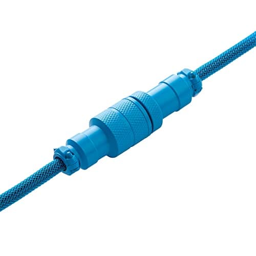 CableMod Pro Coiled Keyboard Cable (Spectrum Blue, USB A to Micro USB, 150cm) — view 3
