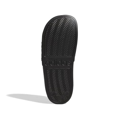 adidas Adilette Shower Slides, Core Black/White/Core Black, 6 US Unisex Big Kid — view 2