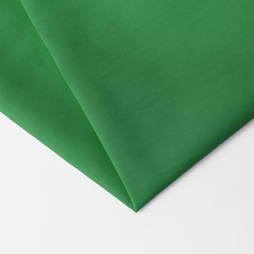 JOSNAAN Cotton Polyester Fabric by The Yard, 57" Wide Broadcloth Soft Lightweight & Breathable Material for Lining, Sewing, DIY(Green, 1 Yard) — view 2