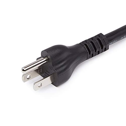 Amazon Basics Extension Cord, 3 Prong Outlet Extender, Indoor Power Extension Cable, 13 Amps, 125V, 3 Ft, Black — view 3