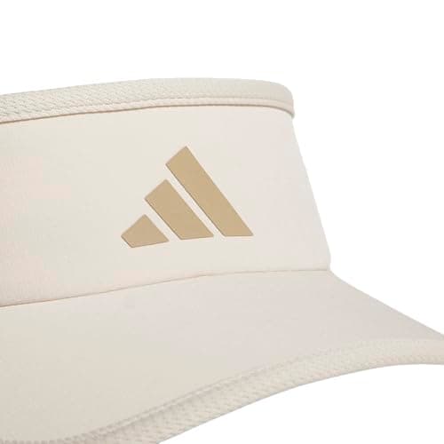 adidas Women's Superlite Visor – Lightweight Moisture-Wicking Running Tennis Hat, Crystal Linen Beige/Trace Khaki/3, OSFA — view 2