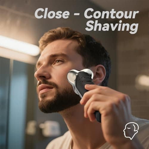 Ordele Electric Razor for Men, 2026 Upgraded Electric Shavers for Men, USB-C Rechargeable, Wet & Dry Shaver with Pop-up Trimmer and Travel Case (Black) ，for Father's Day — view 5
