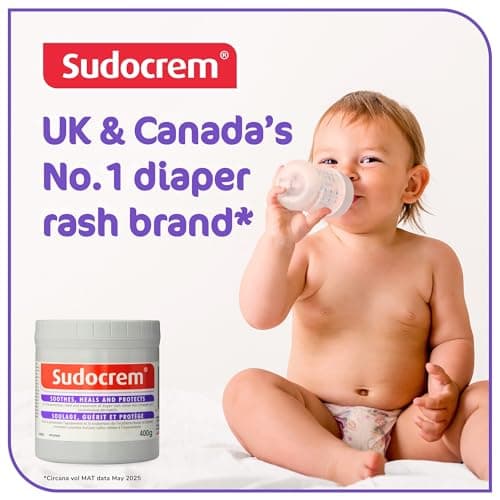 Sudocrem - Diaper Rash Cream for Baby, Soothes, Heals, and Protects, Relief and Treatment of Diaper Rash, Zinc Oxide Cream - 400g