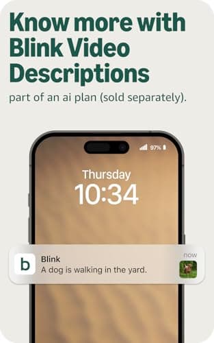 Blink Outdoor 2K+ (newest model) — Wireless smart security camera, 2K video resolution, enhanced audio, two-year battery. Sync Module Core included — 1 camera system (Black) — view 3