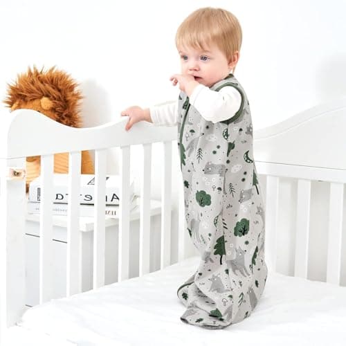 Yoofoss Baby Sleep Sack 24-36 Months Wearable Blanket for Babies 100% Organic Cotton 2-Way Zipper TOG 0.5 Toddler Sleeping Sack 3 Pack, Sleep Sacks — view 4