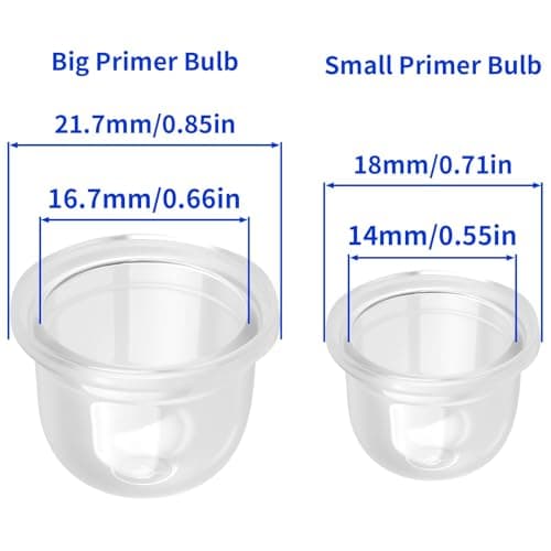 0057003 188-12-1 Small Engine Primer Bulb Assortment for Zama Echo Homelite UT09526 12538108660 Poulan 530071835 Troy Bilt A01195A 0058001 Chainsaw SRM225 Trimer PB250 BG55 Blower Carburetor — view 4