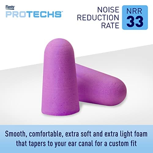 Flents Protechs Quiet Time Foam Ear Plugs, NRR 33, 10 Pair, Purple — view 4