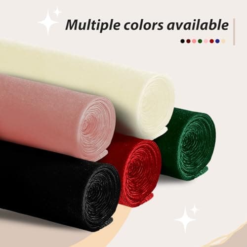 KKJIAF Black Stretch Velvet Fabric 60 Inch Wide, 1 Yard Soft Stretchy Fabric for Sewing Clothes, Apparel, Costume, Crafts - 90% Polyester 10% Spandex — view 5