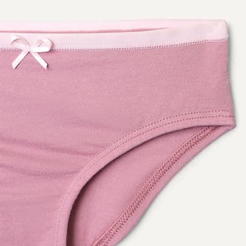 Amazon Essentials Girls' Cotton Jersey Bikini Underwear, Pack of 10, Neutrals, 6 — view 3
