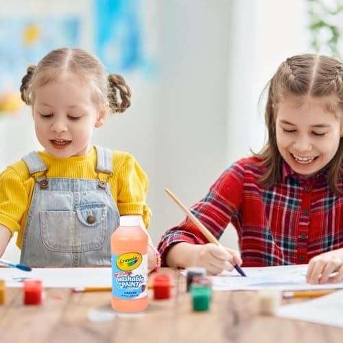 Crayola Washable Paint, Orange, 16oz — view 2