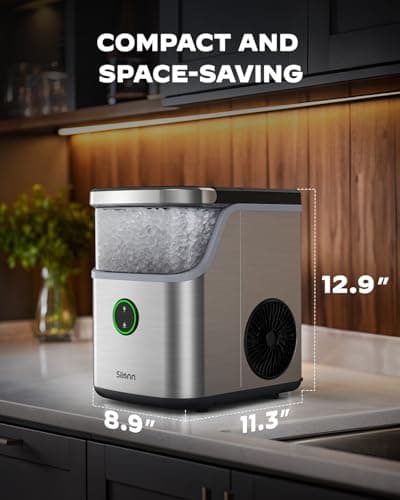 Silonn Nugget Ice Maker Countertop with Detachable Basket and Handle — view 5