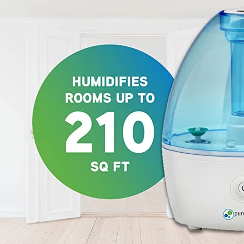 Pure Guardian H910BL Ultrasonic Cool Mist Humidifier, 14 Hrs. Run Time, 210 Sq. Ft. Coverage, Small Rooms, Quiet, Filter Free — view 3