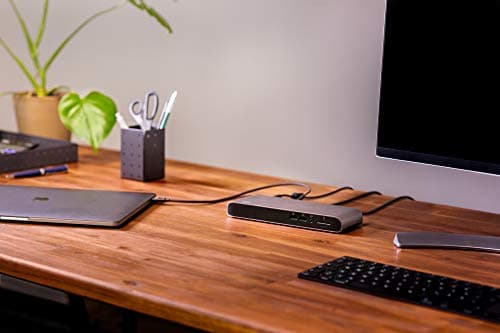 Elgato Thunderbolt 3 Pro Dock – With 50 Cm Thunderbolt Cable, 40Gb/S, Dual 4K Support, 2x Thunderbolt 3 (USB C), 4x USB 3.0, SD/Micro SD Card Reader, Audio I/O, Gigabit Ethernet, Aluminum Chassis. — view 2