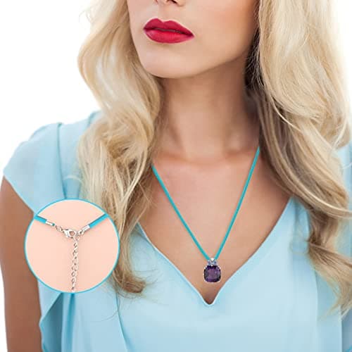 100Pcs Leather Necklace Cord with Clasps, Rope Necklace String, 25Color Necklace Cords for Pendants, 19.7" Premium Necklace Chains for Jewelry Making Supplies, 1.5mm Waxed Necklace Bracelet Cord DHOOZ — view 5