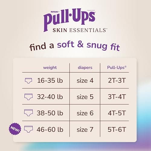 Pull-Ups Boys' Skin Essentials Potty Training Pants, Training Underwear, 5T-6T (46+ lbs), 88 Ct — view 3