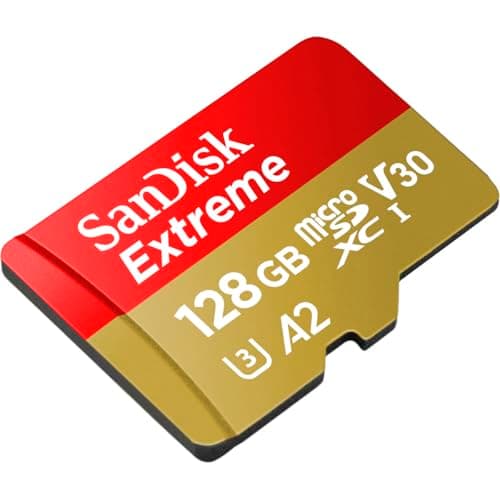 SANDISK 128GB Extreme microSD UHS-I Card - Up to 245MB/s Read Speed and 120MB/s Write Speed, 5.3K Video, 4K UHD Video, high-Performance for Action cams, Drones, Android Devices - SDSQXH9-128G-GZ6MA — view 3