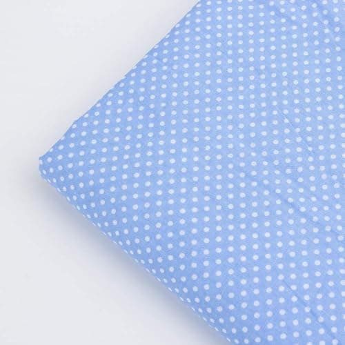9.8"*9.8"(25cm*25cm) Cotton Fabric DIY Making Supplies Quilting Patchwork Fabric Fat Quarter Bundles DIY for Quilting Cotton Patchwork Cushions (Blue, 9.8" x 9.8") — view 3