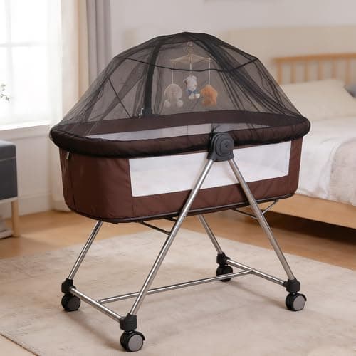 Yymobt 2 Pcs Baby Mosquito Net for Stroller, Baby Bug Net for Stroller Breathable and Portable Insect Netting for Travel Mini Crib Bassinet Cradle — view 5