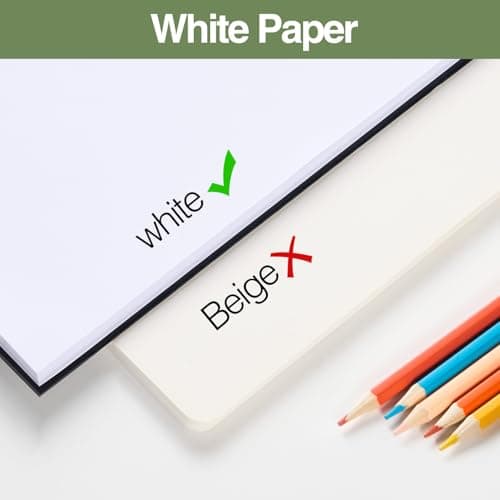 Forvencer 2 Pack Blank Spiral Notebook, 8"x 5.6"Hardcover Sketch Book, 100GSM Thick Paper, Art Sketchbook for Women, 100 pages / 50 Sheets Drawing Book Journal for School, Light Green — view 2