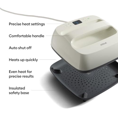 Cricut EasyPress® SE – 9 in x 9 in Heat Press - Heat Transfer Machine for T-Shirts, Tote Bags, Baby Clothes, Decor, & More - Easy to Use - Taupe