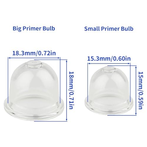 0057003 188-12-1 Small Engine Primer Bulb Assortment for Zama Echo Homelite UT09526 12538108660 Poulan 530071835 Troy Bilt A01195A 0058001 Chainsaw SRM225 Trimer PB250 BG55 Blower Carburetor — view 3