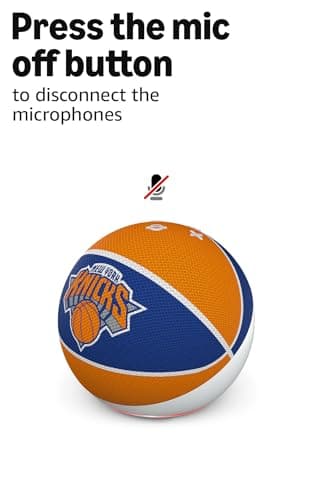 Amazon Echo Dot (newest model) | Officially Licensed NBA Limited-Edition | New York Knicks — view 5