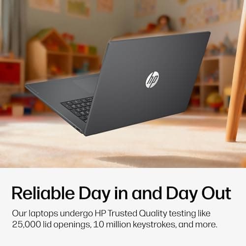 HP OmniBook 3 17.3 inch Laptop PC, FHD Display, AMD Ryzen 3 30, 8 GB RAM, 512 GB SSD, AMD Radeon 610M Graphics, Windows 11 Home, Mica Silver, 17-dp0199nr — view 4