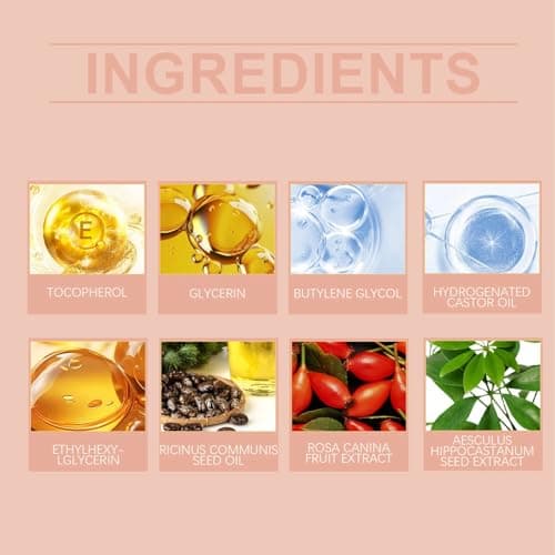 Organic Castor Oil, 50ml/1.7oz Pure Organic Cold-Pressed Castor Essential Oil Roller Ball for Skin Nourish, Suitable for All Skin Types
