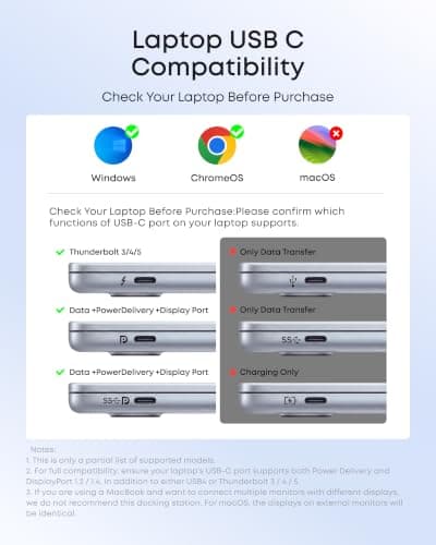 Anker 8-in-1 USB-C Hub, USB C Docking Station Triple Display Multi-Port Dongle with 2 HDMI and VGA, 5Gbps Data Transfers, USB Ports for MacBook Air/Pro, Dell XPS, iPad Pro, and More — view 4