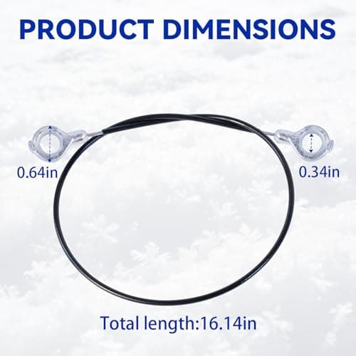 UJHUHIJ 2-Pack 06900505 Traction Cable Compatible with Ariens Lower Deluxe Platinum 24 28 30 Track SNO-Thro Snow Blowers - Snow Blower Replacement Parts